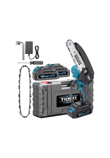 Besthome1 2 Pil Şarj Kablolu Kablosuz Mini Ağaç Testere Hafif Bahçe Budama