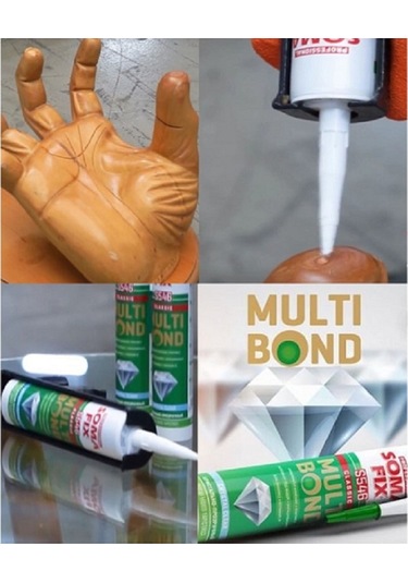 Somafix Şeffaf Multi Bond Hibrid Sıvı Çivi Kristal Yapıştırıcı Şeffaf Şeffaf