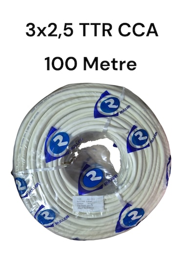 Ruller 3x2.5 Ttr Cca Tam Kesit Kablo 100 Metre
