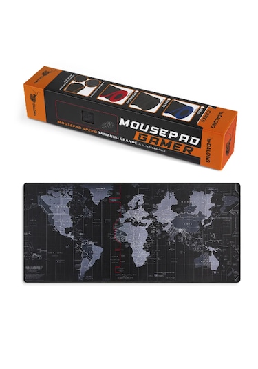 Dünya Desenli 80x30 Cm Mouse Pad Xl Gaming Mousepad