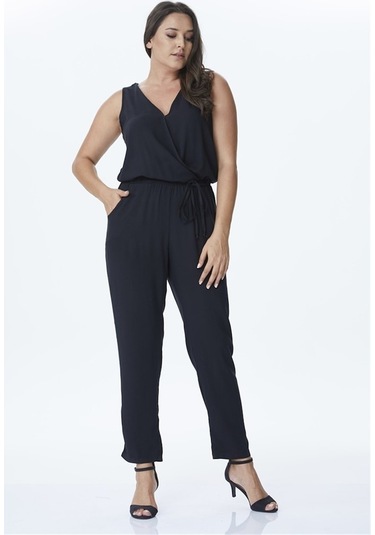 Myline Kadın Anvelop Tulum 23984 Siyah