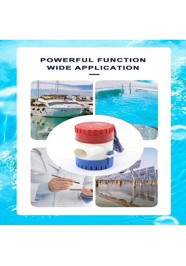 Motion003 1 Adet Elektrikli Pompa Mavi Kirmizi 1100gph Deniz Teknesi Sifon Pompasi 1 Bilgisayar