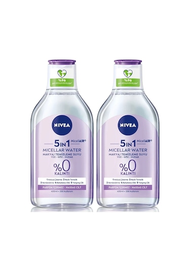 Nivea Micellair Hassas Ciltler Makyaj Temizleme Suyu 2 x 400 ML
