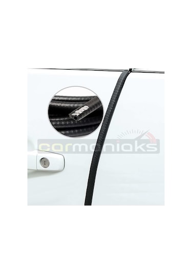 Siyah Oto Kapı Fitili Çizilme Önleyici Araç Kapı Koruyucu Fit
