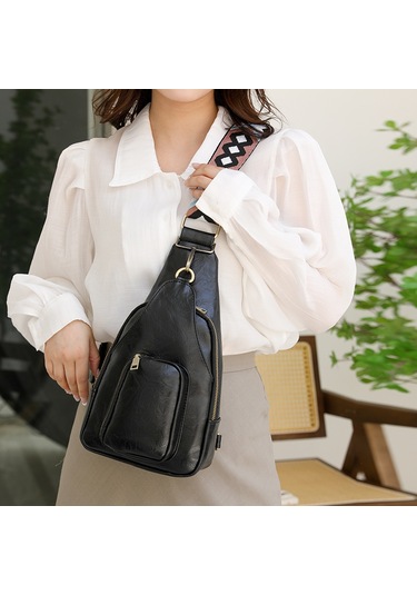 Çantalar Yeni Kadın Bel Çantaları Kadın Modası Bayan Göğüs Çantaları Çantalar Moda Yumuşak Pu Cep Telefonu Çantası Cüzdansiyah Diğer