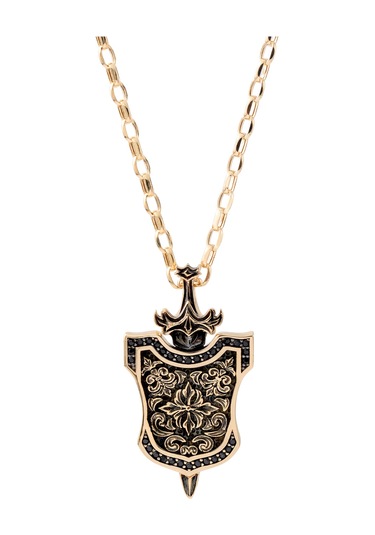 14 Ayar Altın Şövalye Zırhı Erkek Kolye