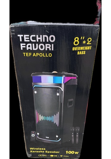 Technofavori Tef Apollo 100w İnç Panel 2 Adet 8 İnch Hoparlör 1 Adet 3 İnch Tweeter