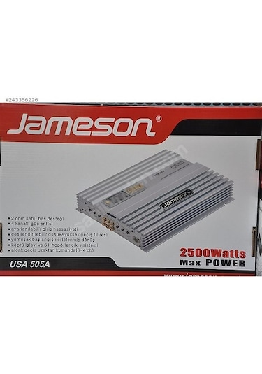 Jameson Usa 505 A 2500 Watt 4 Kanal Köprülenebilir Seri 2 Adet