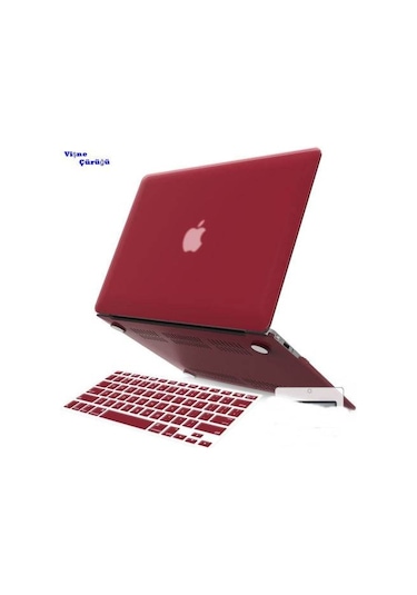 Apple Uyumlu MacBook Pro Reti̇Na 13.3 A1502 Kılıf 2In1 Si̇Li̇Kon + Klavye Siyah