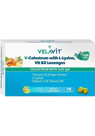 Velavit V Colostrum With L-Lysine 15 Pastil