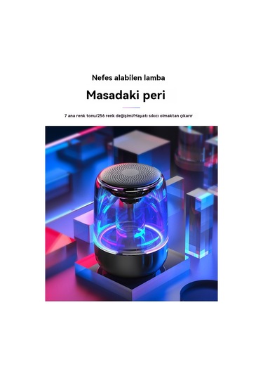 Kristal Cam Kablosuz Bluetooth Tws Hoparlör 1000mah