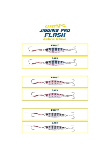 Caretta Jigging Pro Flash Jig Yem Zebra Glow