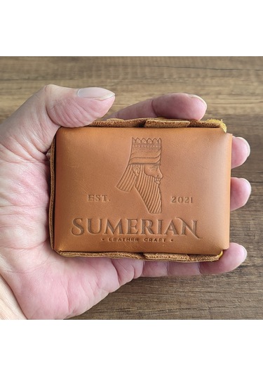Sumerian Leather Craft  Deri Sigara Kılıfı Taba