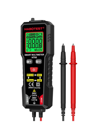 Habotest Ht93 Gerilim Test Cihazı Dijital Multimetre