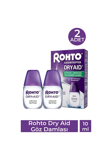 Rohto Dry Aid Göz Damlası 10 Ml 2 Adet