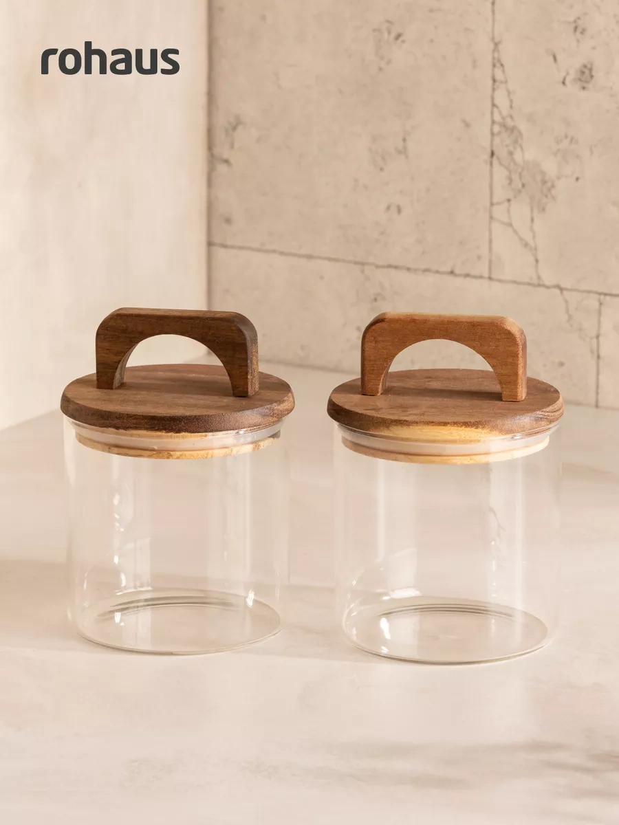 Rohaus 600ml 2'lü Dökme Ürün Kavanozu Seti 258275131