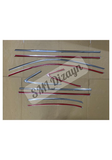 Audi A3 2013-2020 Sedan Krom Cam Çıtası Tamtur Nikelaj Çıtası