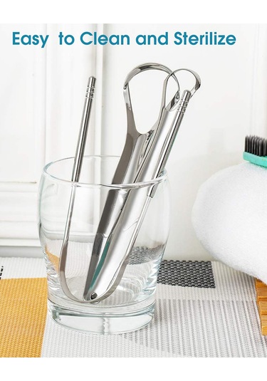 Mufunye Paslanmaz Çelik Dil Kazıyıcı Seti: Taze Nefes Ve Ağız Hijyeni İçin İdeal Çözüm