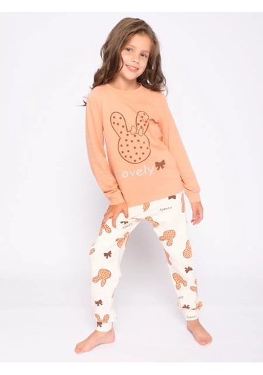Bonito Kids Pantolonlu Pijama 170206743 Bej