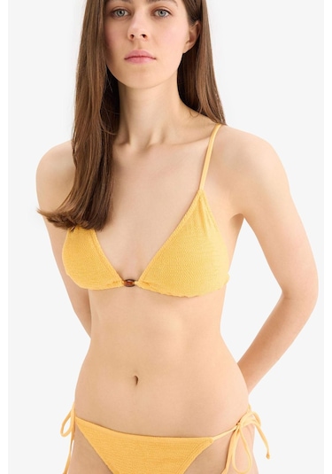 Defacto Regular Fit Bürümcük Bikini Üstü-fall İn Love E0205ax25smyl106 Sarı Defacto Regular Fit Bürümcük Bikini Üstü-fall İn Love E0205ax25smyl106 Sarı