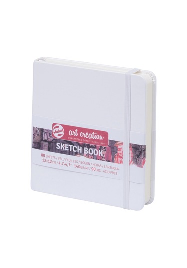Tac Sk-block Sw White 12x12 140 G Sketchbook