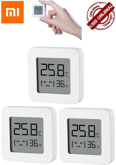 Xiaomi Mijia Bluetooth Akıllı Sıcaklık ve Nem Ölçer Termometre 3'