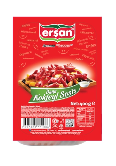 Erşan Dana Kokteyl Sosis 400 G
