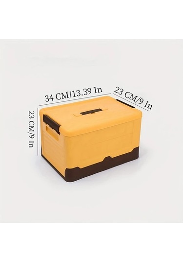 Gateesat Büyük Kapasiteli Katlanır Hafif Pp Yatak Altı Saklama Kutusu Sarı Sarı