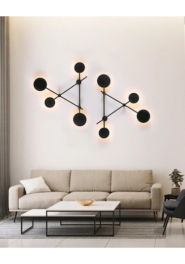 Simaavize Utra Modern Led Aplik Siyah