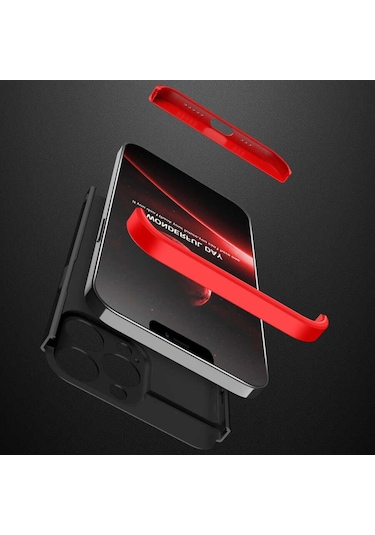 Apple Uyumlu iPhone 13 Pro Kılıf Zore Ays Kapak-Siyah