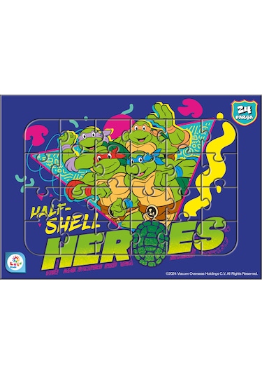 Ninja Kaplumbağlar 24 Parça Frame Puzzle Seti