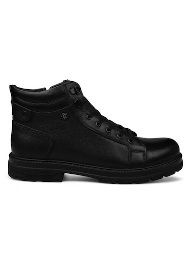 Pierre Cardin 90425 Erkek Siyah Fermuarlı Kışlık Bot