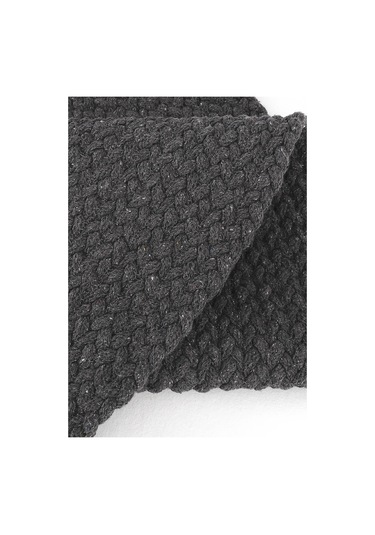 Cool Halı Glenn 606 Antrasit Banyo Halısı Antre Halısı Hasır Dokulu Oval Banyo Paspas Mutfak Halısı