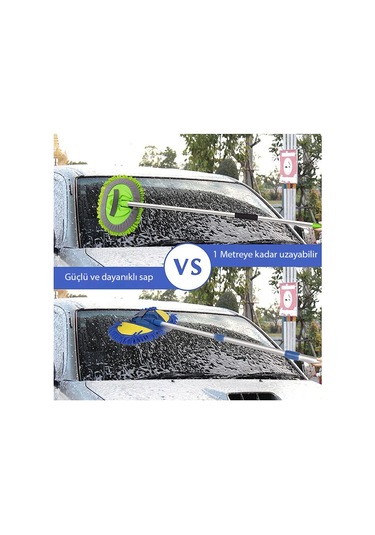 Ally Mikrofiber Dönebilen Püsküllü Araba Yıkama-temizleme Fırças