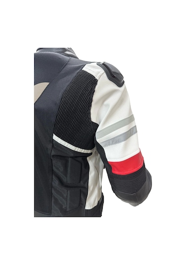 Forte Gt 2003001 Tıtan Hörgüçlü Ceket Mont Beyaz - Kırmızı - Siyah