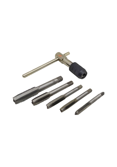 Klavuz Seti Kollu Civata Diş Açma Set 6 Parça Ekonomik Set Hss Kl