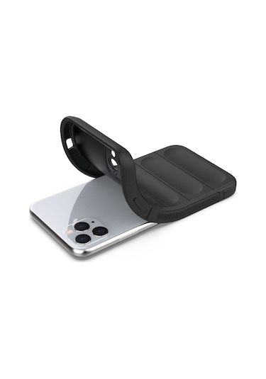 iPhone Uyumlu 11 Pro Max Kılıf Optimum Lens Çerçeveli Silikon Kapak