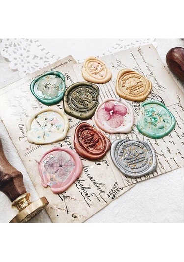 Eritme Balmumu Mührü Damga 20 Mm Yuvarlak Boş Bakır Kafa + Gülağa