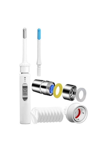 Ghdent GH15 Manuel Ağız Duşu 2 Başlıklı Askılıksız Şarjsız ve Kademeli Tazyikli Tasarım﻿﻿