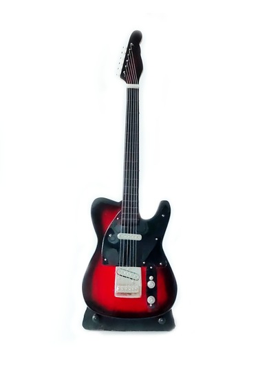 El Yapımı 1/4 Ölçek Minyatür Elektro Gitar Telecaster Standard