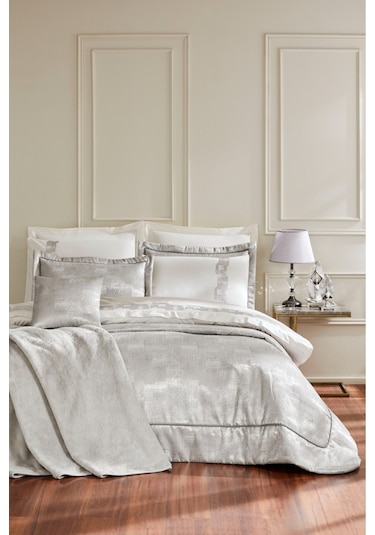 Özdilek Modernes Çeyiz Seti 11 Parça Gümüş Çok Renkli