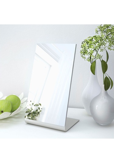 Masa Aynası, Şeffaf, 22x39 Cm Açık Ceviz