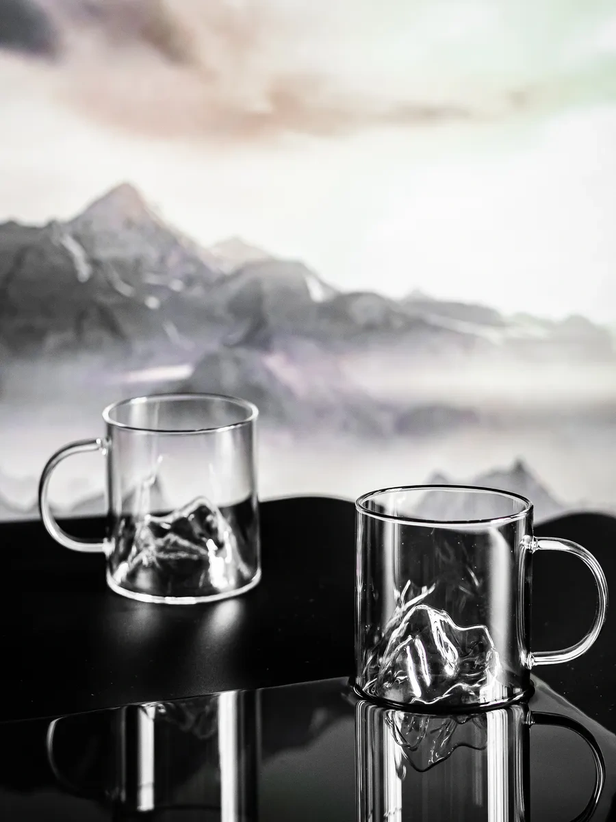 Nesso Cam Bardaklar "düzensız" 2 Adet 414288639 Beyaz