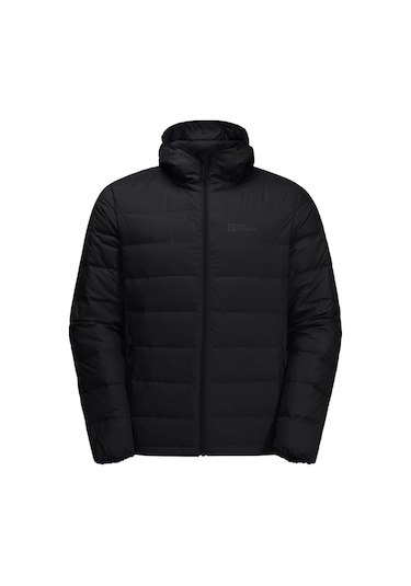 Jack Wolfskin Ather Down Hoody Erkek Outdoor Montu Siyah