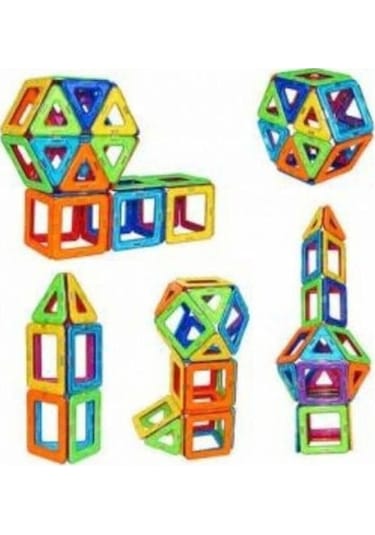 Magical Magnet , Mıknatıslı, Manyetik 3 Boyutlu , Yapı Ve Tasarım Lego Eğitim Seti, 30 Parça