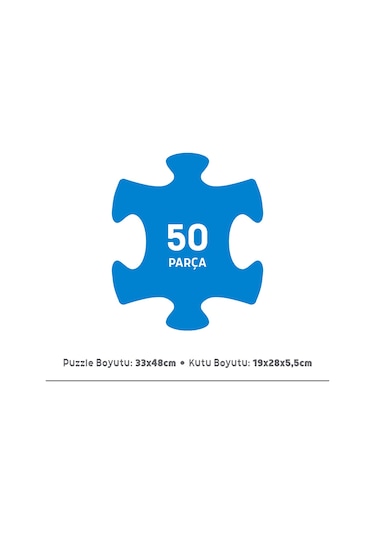 Focus Games Neşeli Çiftlik Puzzle 50 Parça Standart R1k57bf38223n1