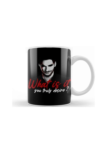 What İs İt You Truly Desire Lucifer 01 Kupa Bardak Porselen Karışık