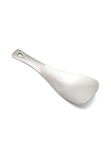 Pazly Titanyum Pirinç Kaşığı & Spatula, Kamp Çantası İçin, Ultralight, Çevre Dostu, Gümüş Renk Gümüş