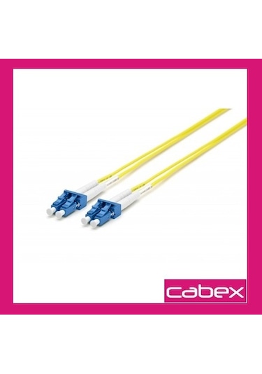 Cabex - SM LC-LC Dublex Fiber Optik Patchcord Singlemode 1 MT
