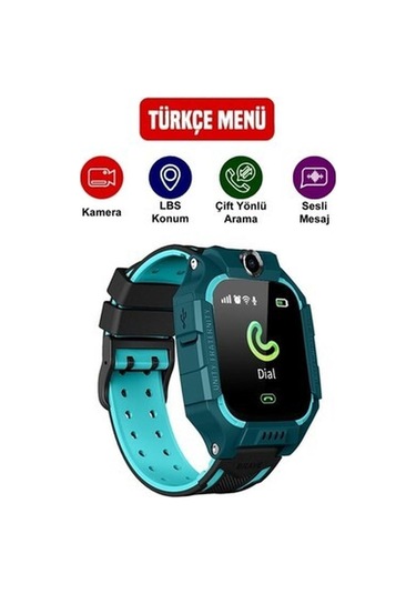 Woodhub Q19-22 Sım Kartlı Girişli Kameralı Sos Özellikli Konum Takipli Akıllı Çocuk Saati (Distribütör Garantili) Yeşil